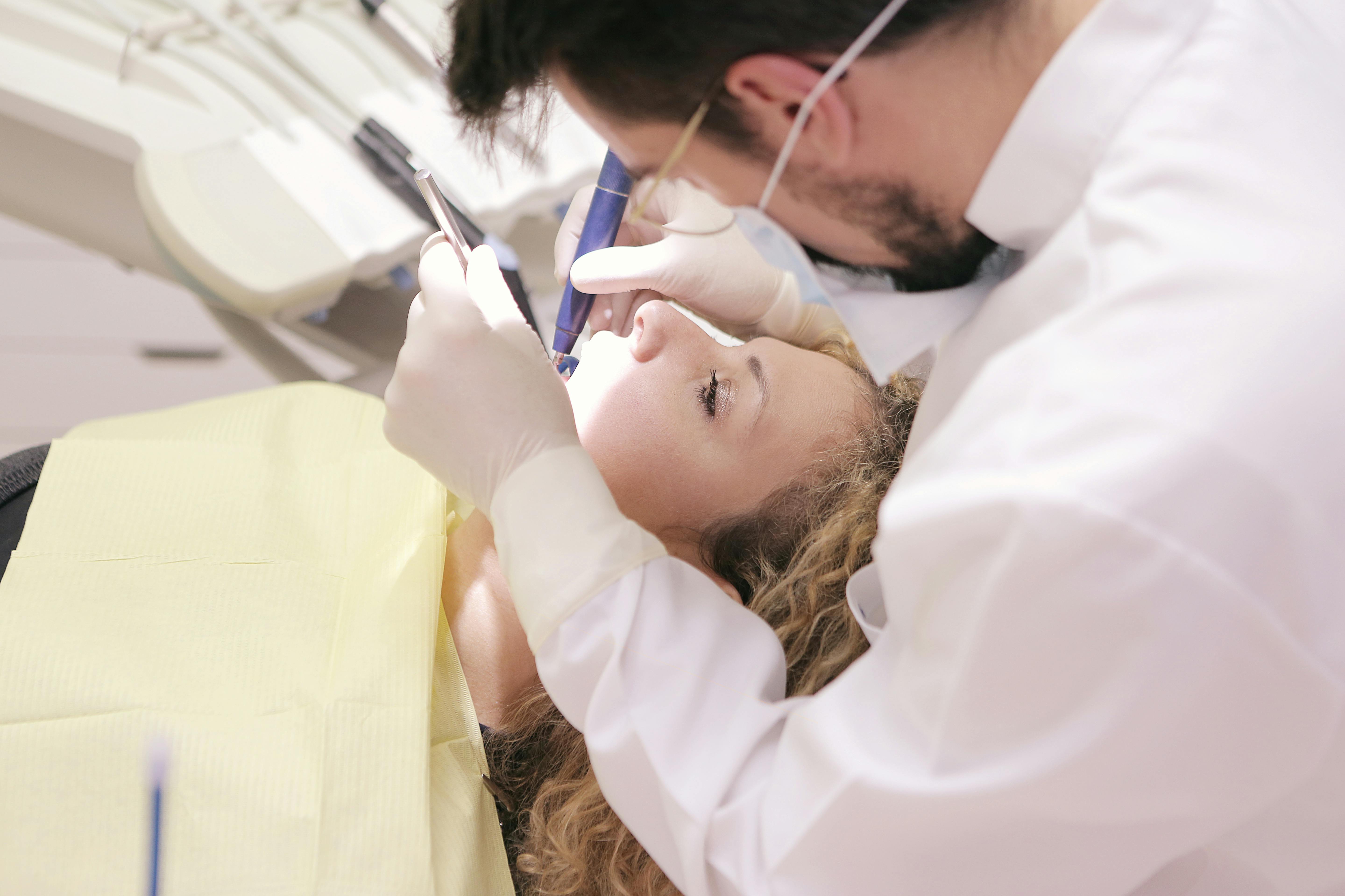 Dentist at work