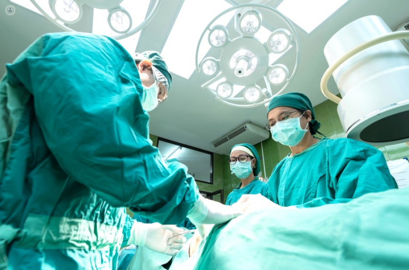 Urologist at work